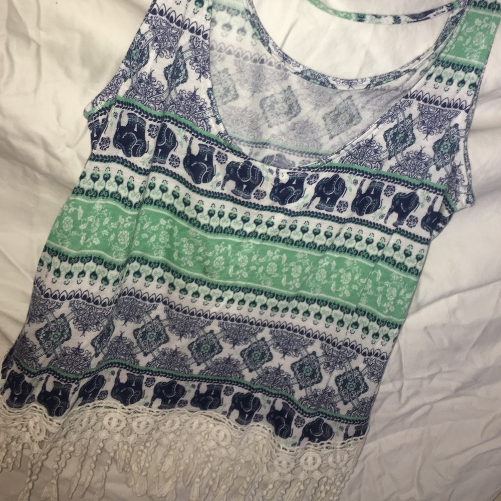 Elephant Pattern tank top
